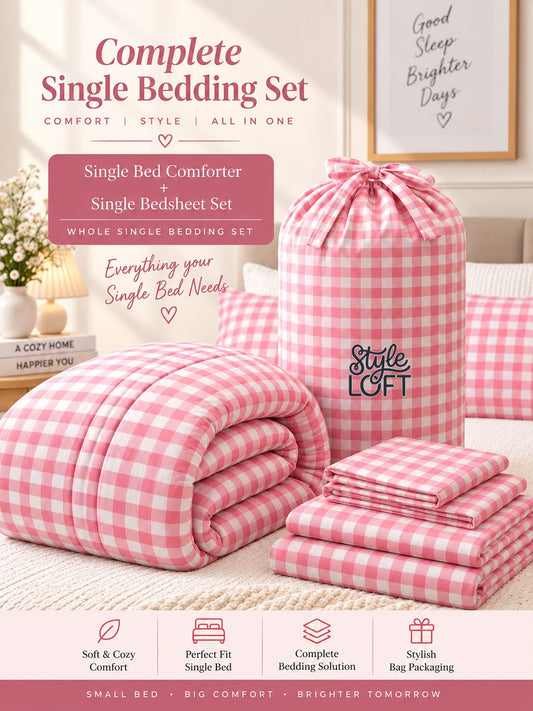 Combo Pack - Bedsheet With Comforter
