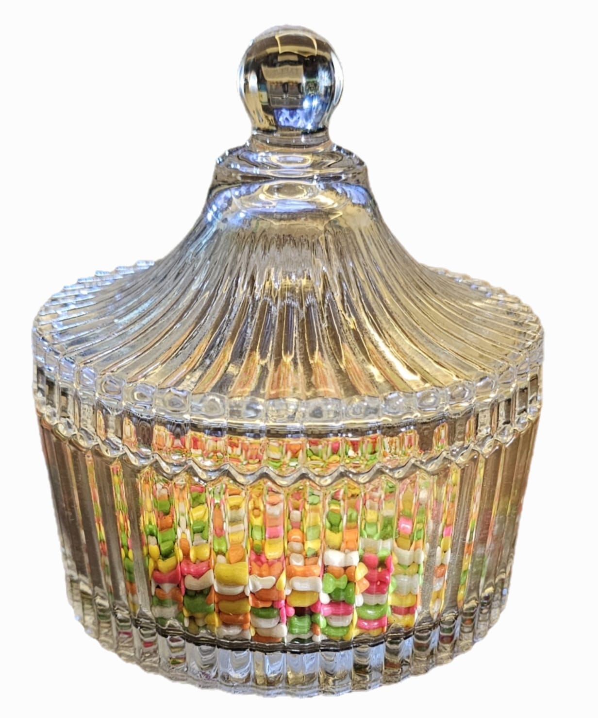 Crystal Clear Candy Jar With Lid