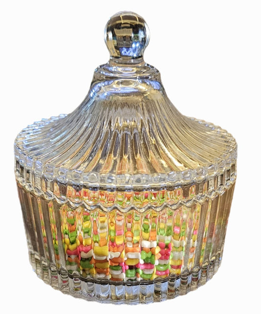 Crystal Clear Candy Jar With Lid
