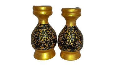 Mini Accent Wooden Vase - Set of 2