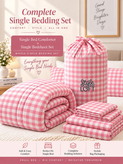 Combo Pack - Bedsheet With Comforter