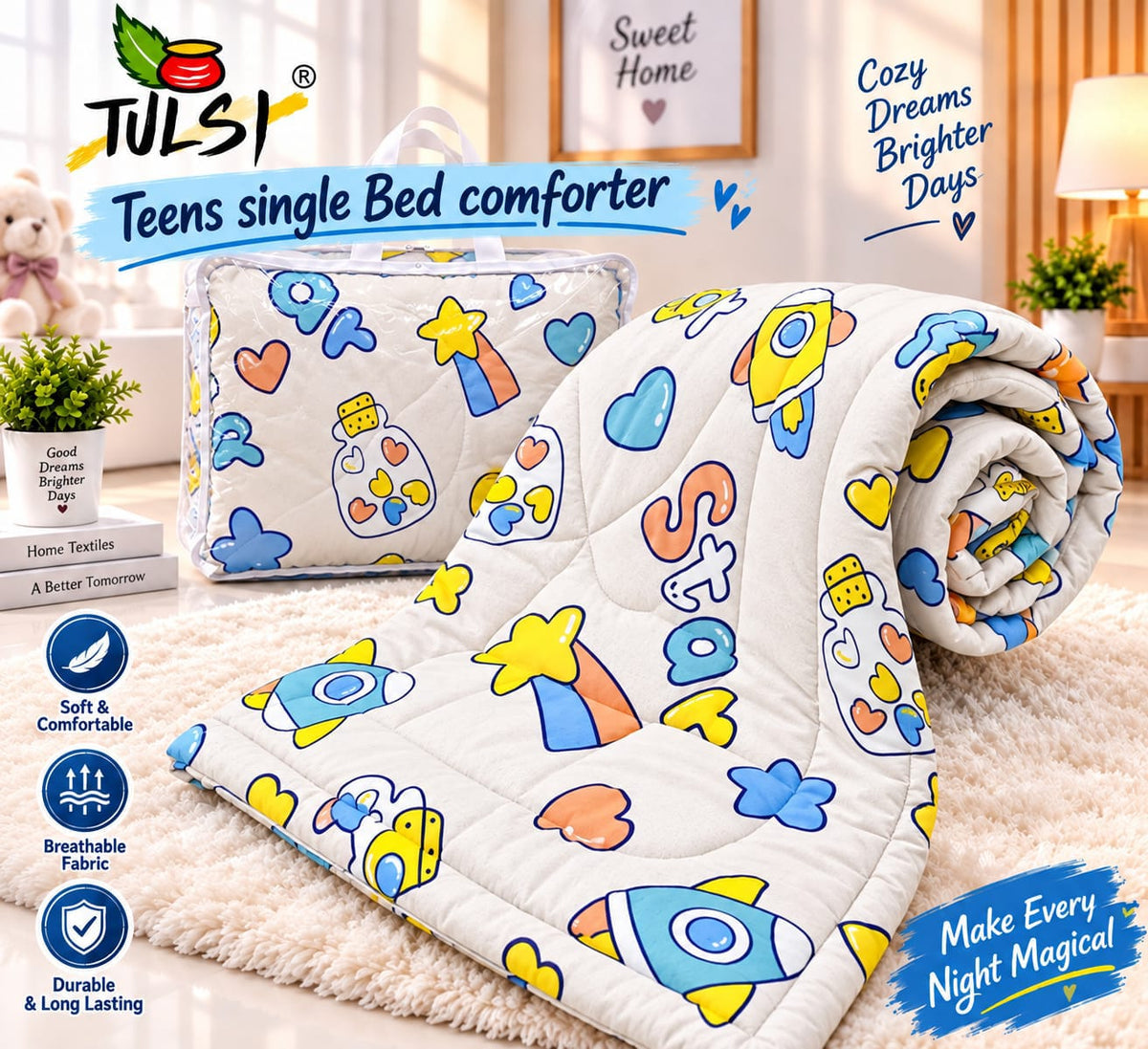 Single Bed Teen Comforter