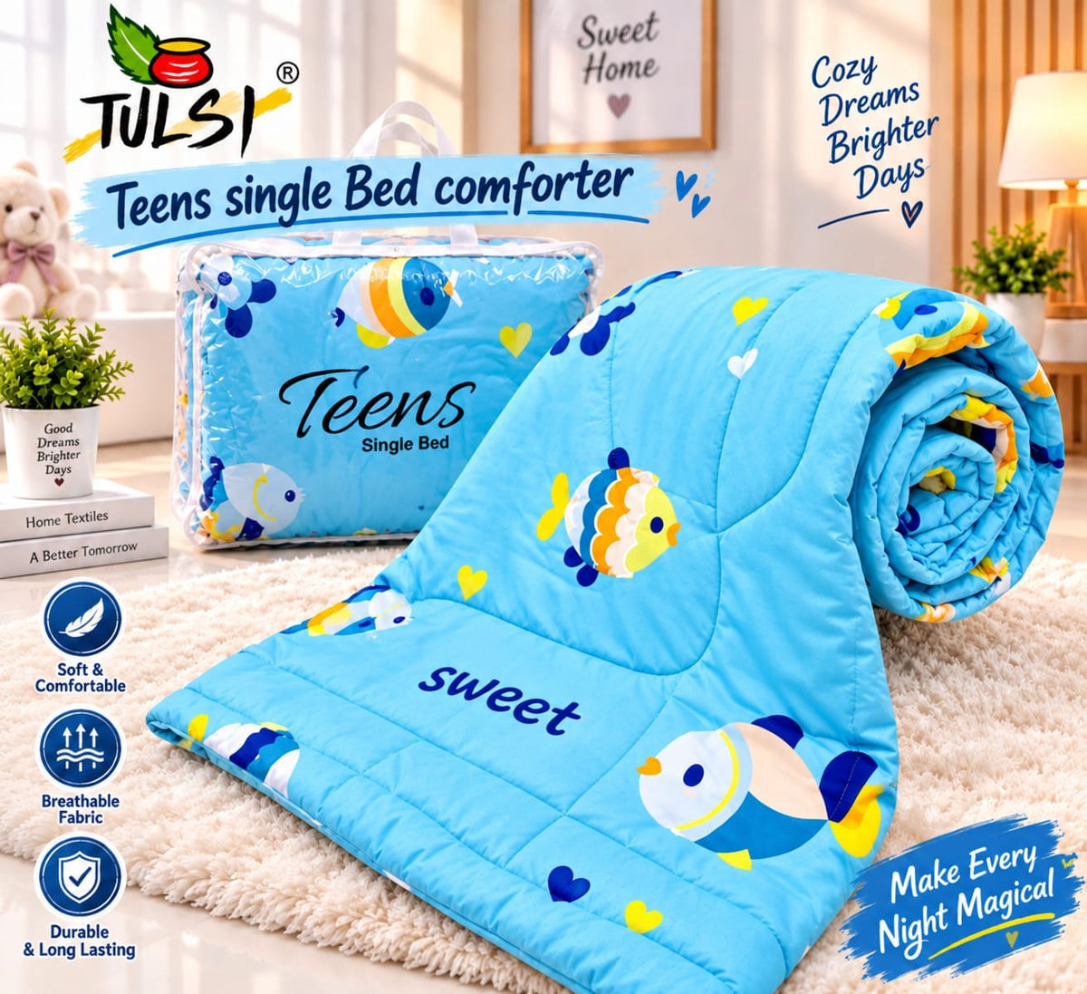 Single Bed Teen Comforter