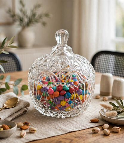 Crystal Clear Sweet Candy Jar