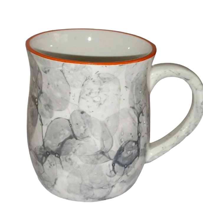 White & Grey Ceramic Mug