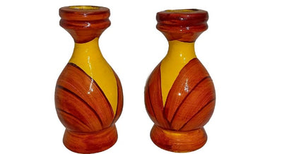 Mini Accent Wooden Vase - Set of 2